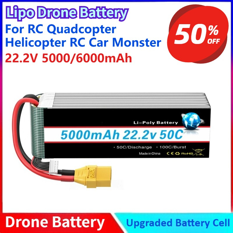 New 5000/6000mah 22.2V Lipo Ba - 6S Lipo Battery 22.2V 5000Mah review and price