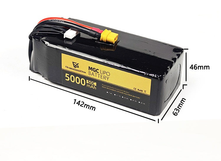 FPV MGC 5000mAh 6S 22.2V Lipo  - 6S Lipo Battery 22.2V 5000Mah review and price